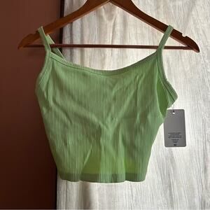 Year of Ours Ribbed Bralette Tank Top Athletic Pistachio Green NWT Size L‎